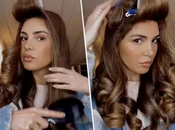 Des boucles volumineuses : voici à quoi ressemblent les bigoudis chauffants utilisés par Negin Mirsalehi pour créer sa légendaire coiffure ondulée.