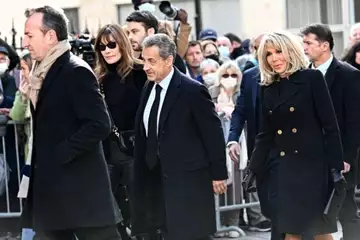 En photos : Brigitte Macron, Claire Chazal, Jean-Pierre Foucault... les premières images des funérailles de Jean-Pierre Pernaut