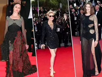 Les plus grands flops vestimentaires de Laetitia Casta, Sharon Stone, Emmanuelle Béart au Festival de Cannes - c'est une catastrophe !