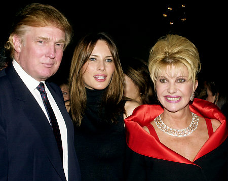 Donald, Melania et Ivana Trump