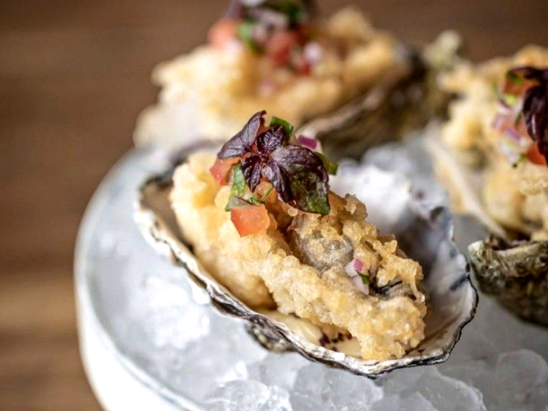 Recette pour les fêtes : huîtres en tempura du Tzantza
