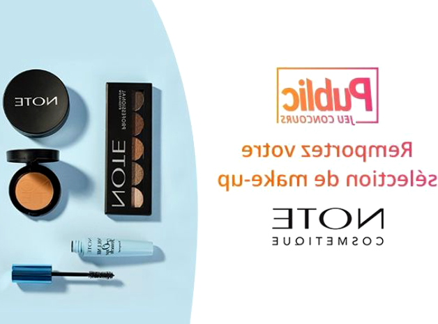 Jeu-concours : tentez de gagner des sets de produits de maquillage de la marque Note Cosmetics !