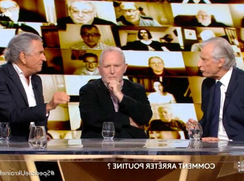 "On ne vous réconciliera pas" : piqué au vif par BHL sur la guerre en Ukraine, Dominique de Villepin quitte le plateau de France 2