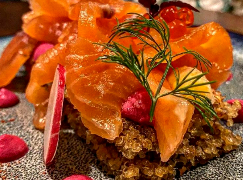 La Food : Tarte au quinoa et saumon fumé de Le Vert Sauvage