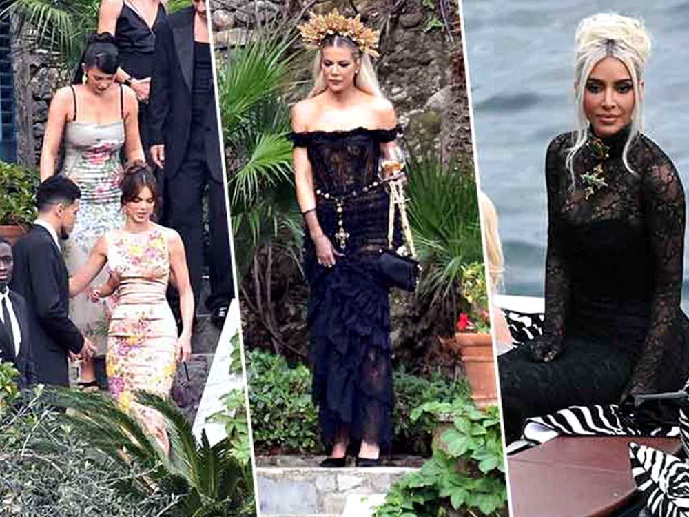 Mariage gothique chez Dolce&Gabbana de Kourtney Kardashian : le duo a également habillé les sœurs de la mariée, Kim, Khloé, Kylie et Kendall !